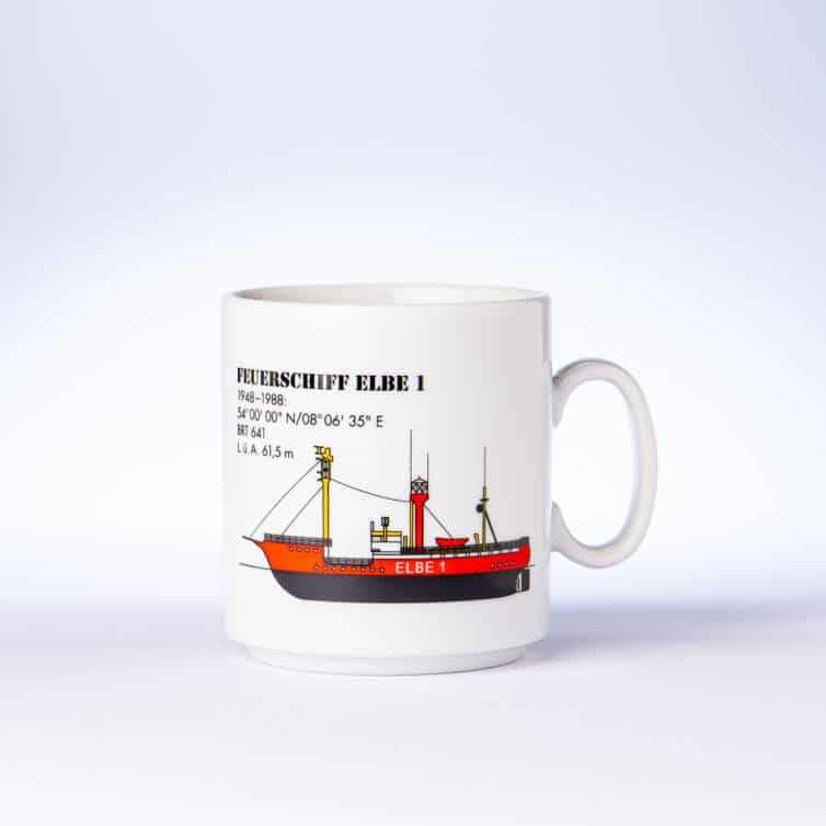 Leuchtturmbecher Feuerschiff Elbe 1 von Tradyk